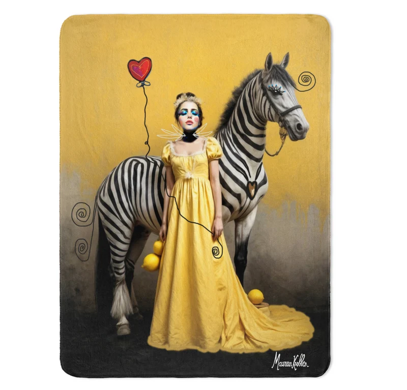 Art Plaid "Zebra Lady"