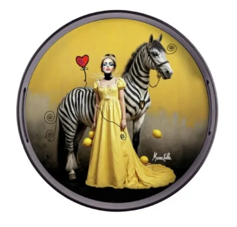 Dienblad "Zebra Lady"