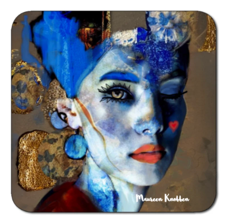 Onderzetters "Blue Bella"