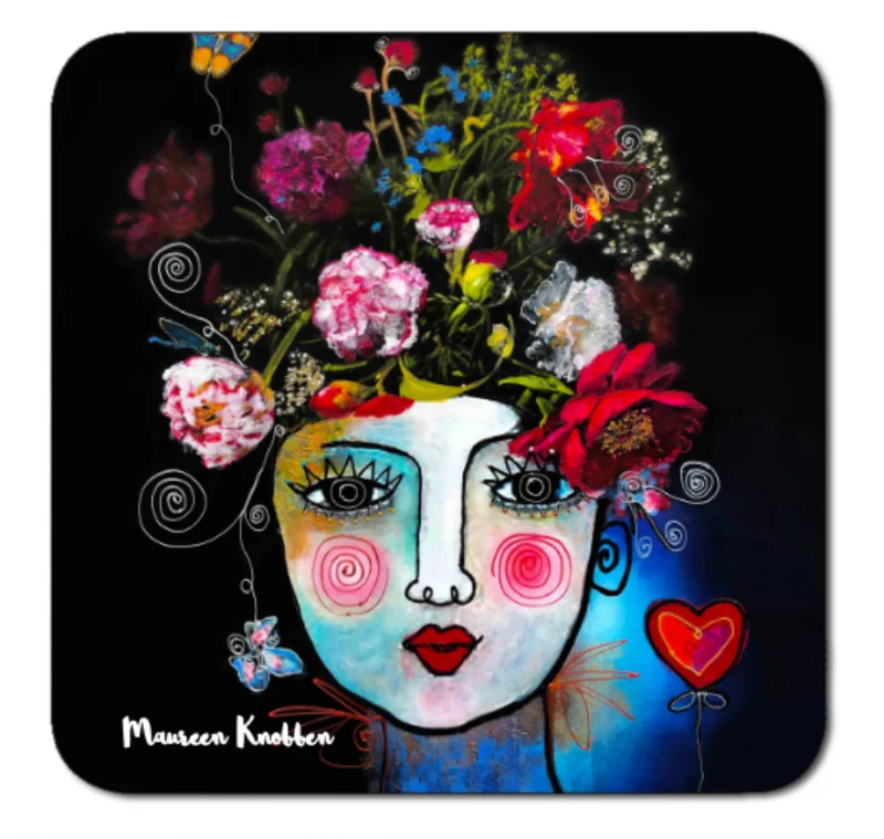 Onderzetters "Flower Woman"