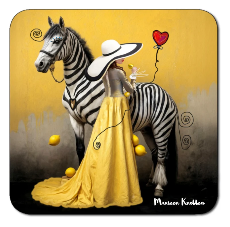 Onderzetters "Lemon Lady"