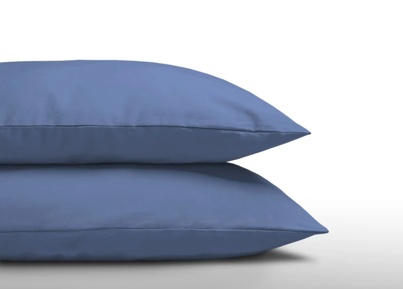Katoenen Kussenslopen Set | Blauw