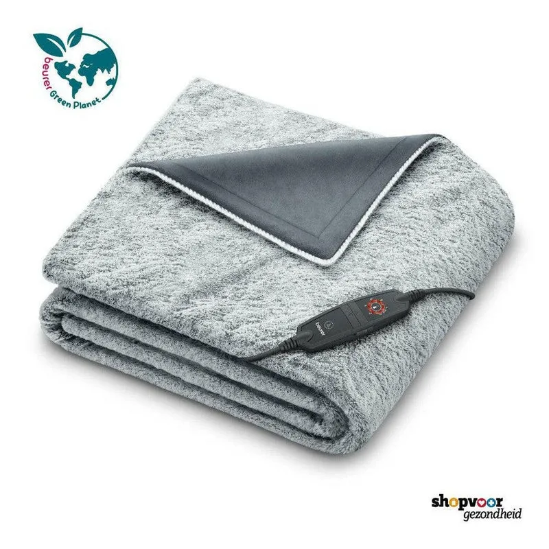 Beurer HD75 Nordic Green Planet warmtedeken grijs (VG)