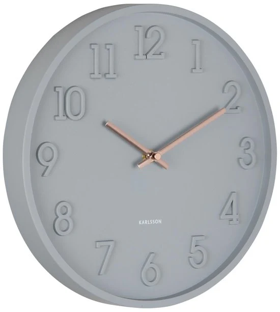 Karlsson Wandklok Calma Donkergrijs 30cm