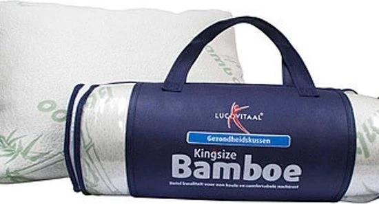 Lucovitaal Kingsize Bamboe Kussen 66x50x18cm