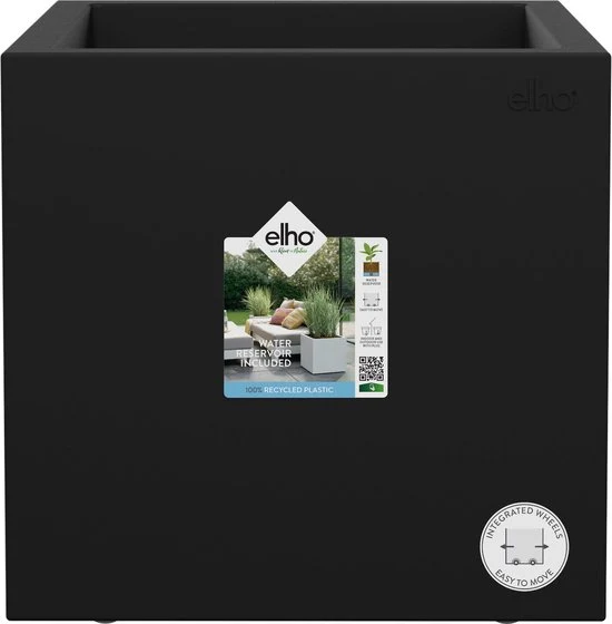 Elho Vivo Next Vierkant 30 Plantenbak Living Black