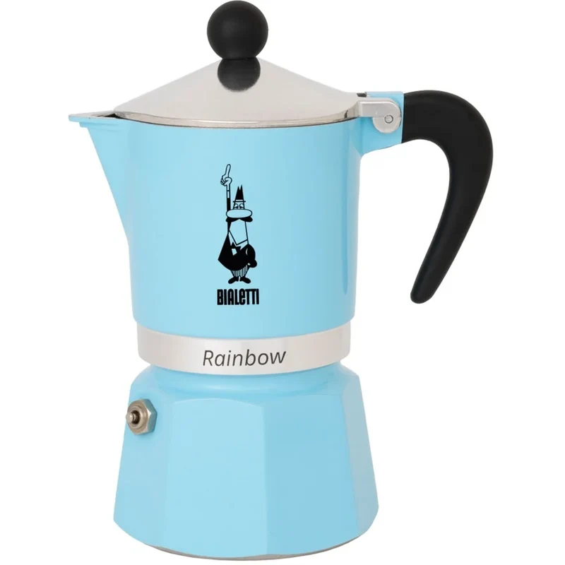 Bialetti Rainbow Azzurro 6 Kops Espressopot — nieuw