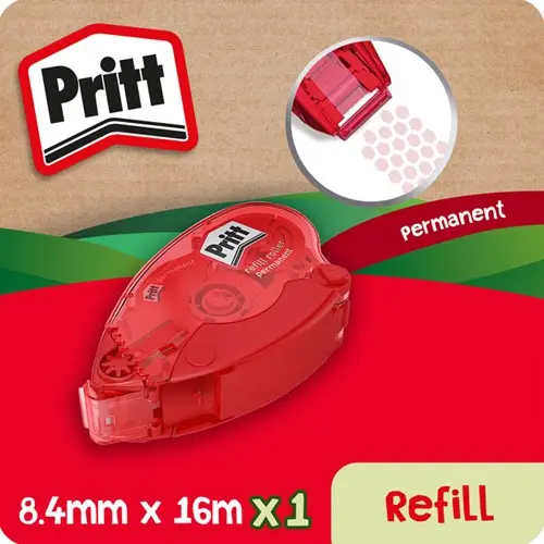 Pritt lijmroller Compact permanent voordeeldoos — gebruikt