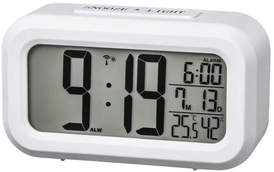 Hama Radiogestuurde wekker RC 660 wit