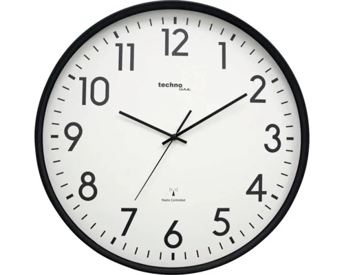 Technoline WT 8998 wandklok zwart 50 cm