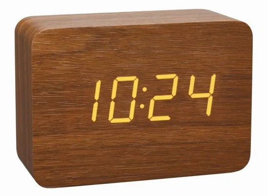 TFA Dostmann 60.2549.08 Wekker Hout Licht Bruin