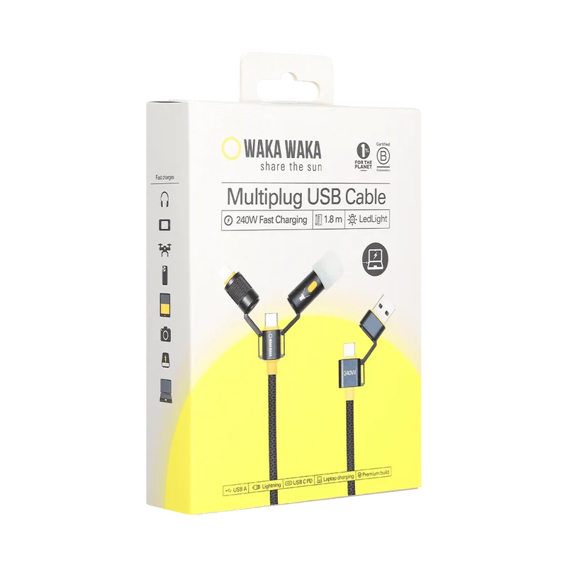 Waka Waka Connect Pro 5-in-1 snellaadkabel