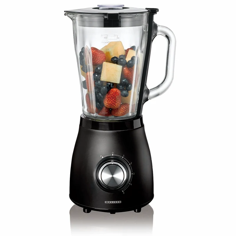 Melissa 16180133 - Blender 1,5L Glazen Kan - 500W - Mat Zwart