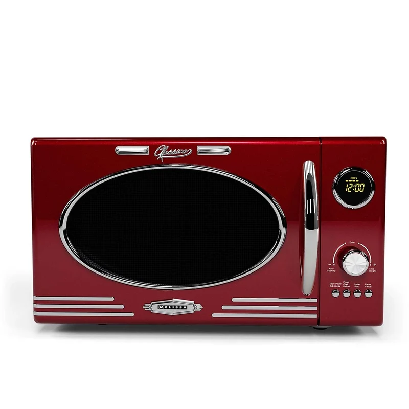 Melissa 16330129 - Magnetron met grill - 23L - 800W - Metallic rood