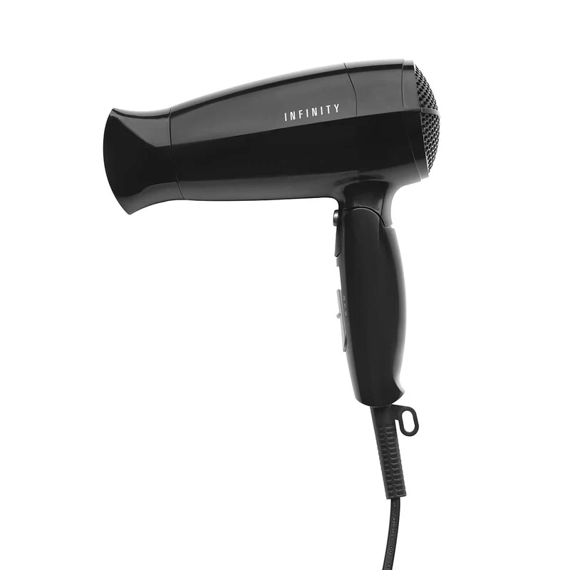 Melissa 16640144 - Haardroger met inklapbare handgreep - 1600W - Zwart