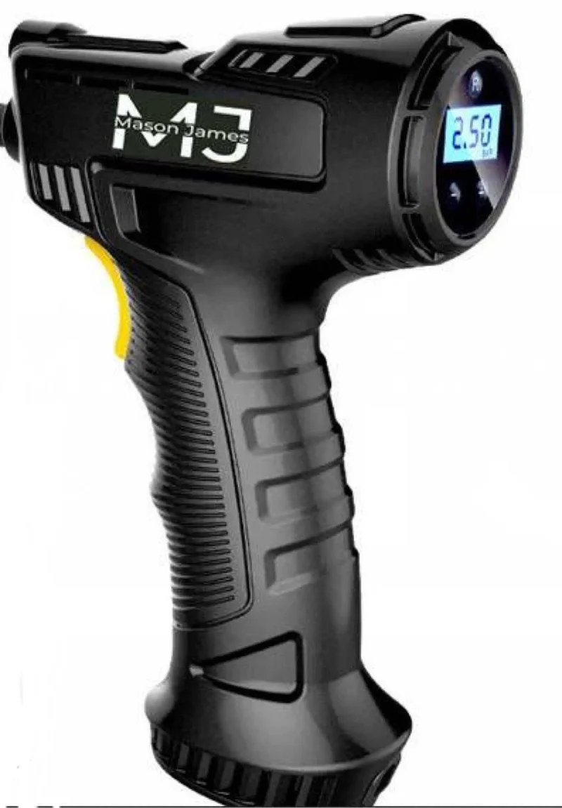 Recharge, Programmable, Air Pump with built in gauge, light, and adapters