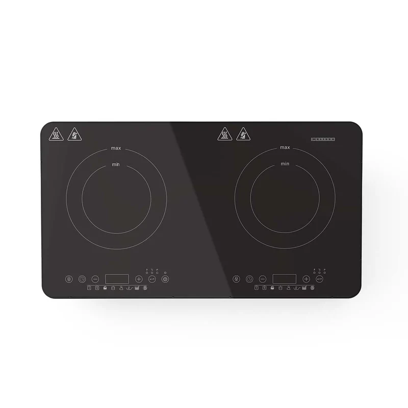 Melissa 16350030 - Vrijstaande inductiekookplaat met 2 kookzones, timer en boostfunctie - 3500 W - Zwart