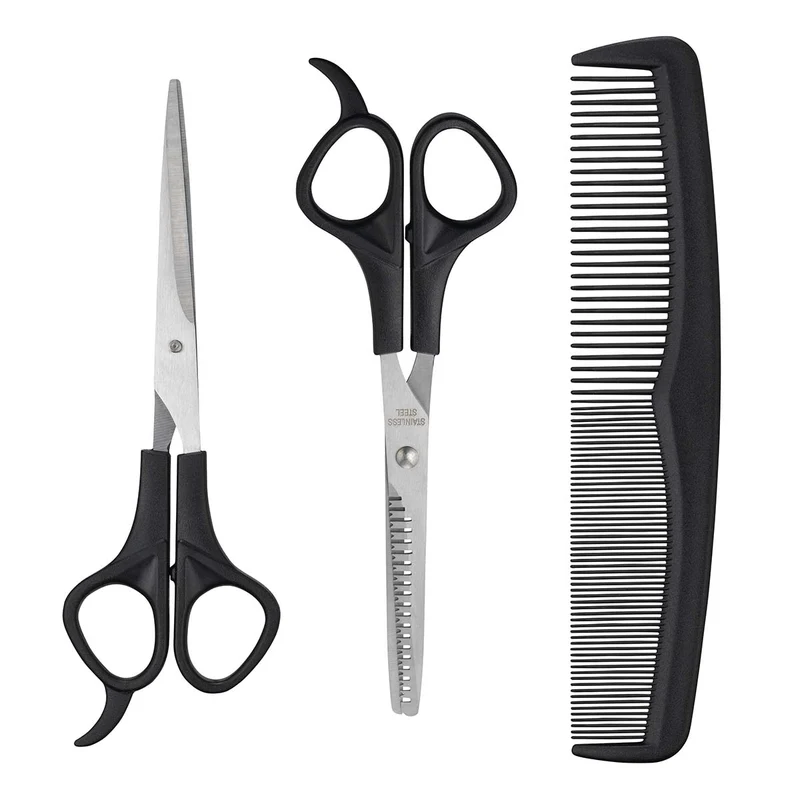 Melissa 16750006 - Haarknipschaar set, zwart