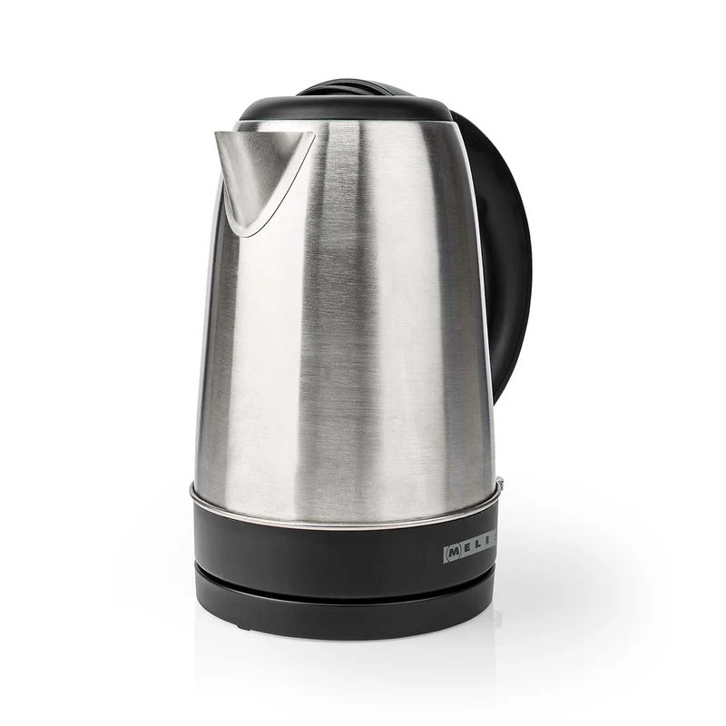 Melissa 16130310 - Waterkoker met een inhoud van 1,7 liter en een vermogen van 2200 W - Droogkookbeveiliging en automatische uitschakeling - Roestvrij staal