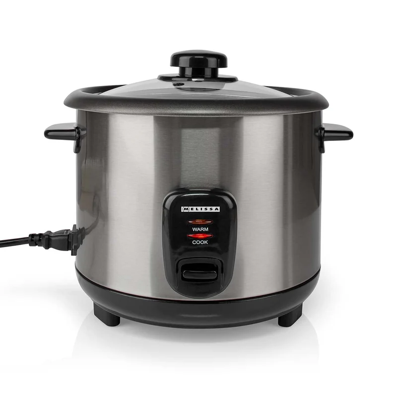 Melissa 16280024 - Rijstkoker 1,5 l - 500 W - Antiaanbaklaag - Stoommand - Warmhoudfunctie - Automatische uitschakeling