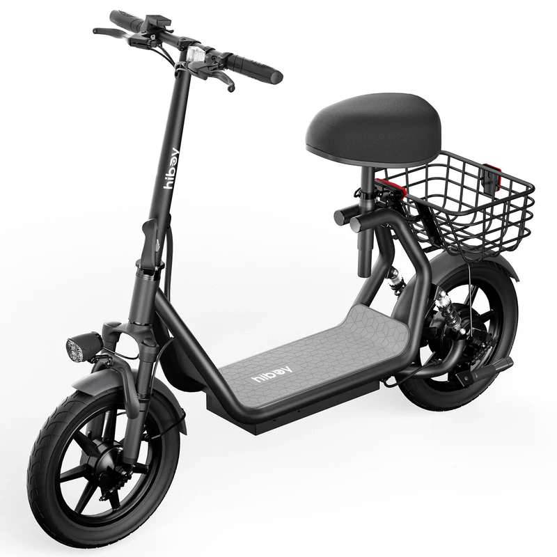Hiboy Q2 Electric Scooter with Seat and Dual-Suspension