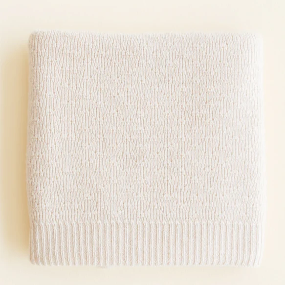 Hvid - Deken - Merino wol - Dora - Cream