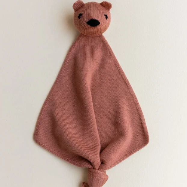 Hvid - Teddy Tokki - Knuffeldoekje - Brick - 100% merinowol