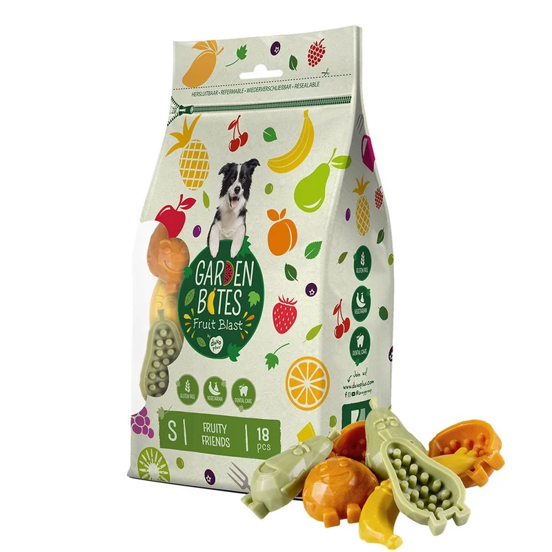 Duvoplus Garden Bites Fruit Blast Fruity Friends Hondensnack 18 stuks