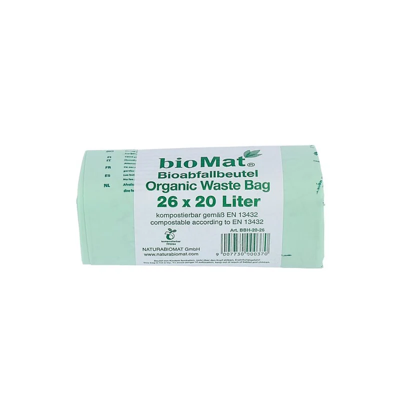 Biomat Composteerbare Afvalzakken 20L 26 stuks