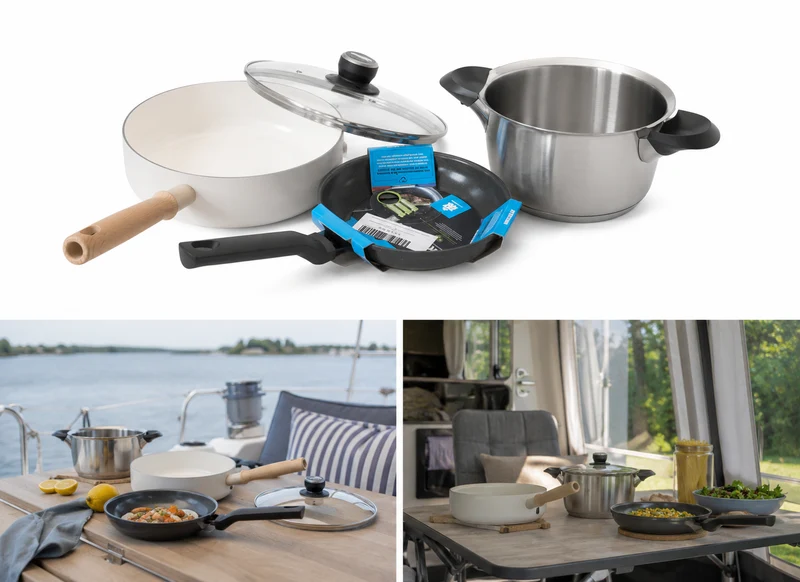 Pannenset Camping & Boot 3-delig