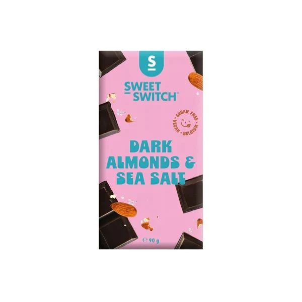 Sweet-Switch Dark almonds & sea salt 90 gram