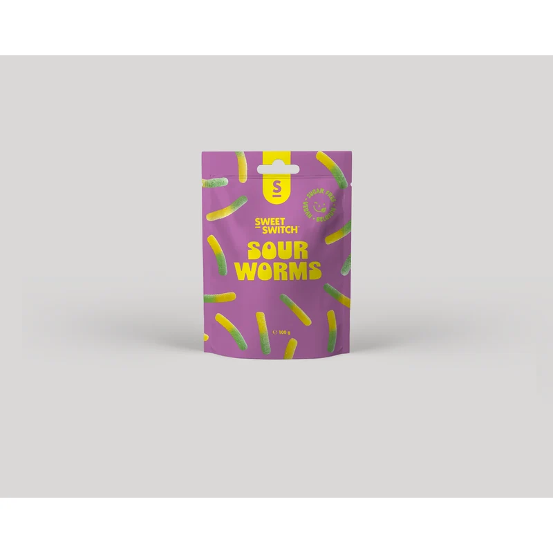 Sweet-Switch Sour worms 100 gummies