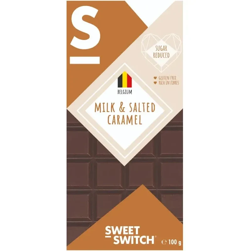 Sweet-switch Milk & Salted Caramel Chocolate 100 gram