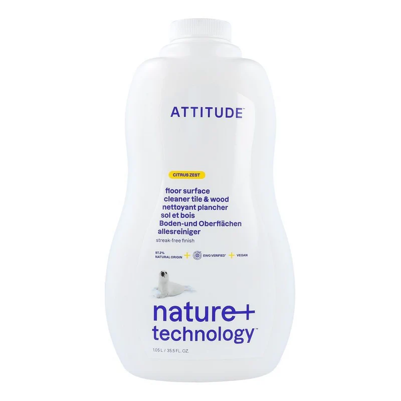 Attitude Nature+ Allesreiniger Vloeren Citrus Zest 1050 ml