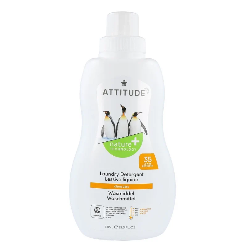 Attitude Nature+ Wasmiddel Citrus Zest 1050 ml