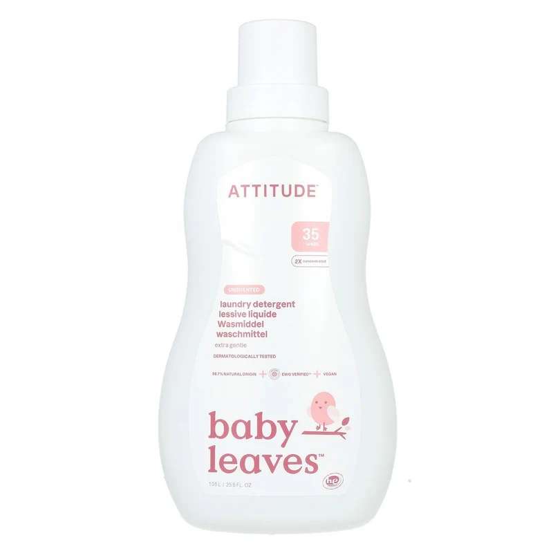 Attitude Baby Leaves Ecologisch Wasmiddel Little Ones Parfumvrij 1050 ml