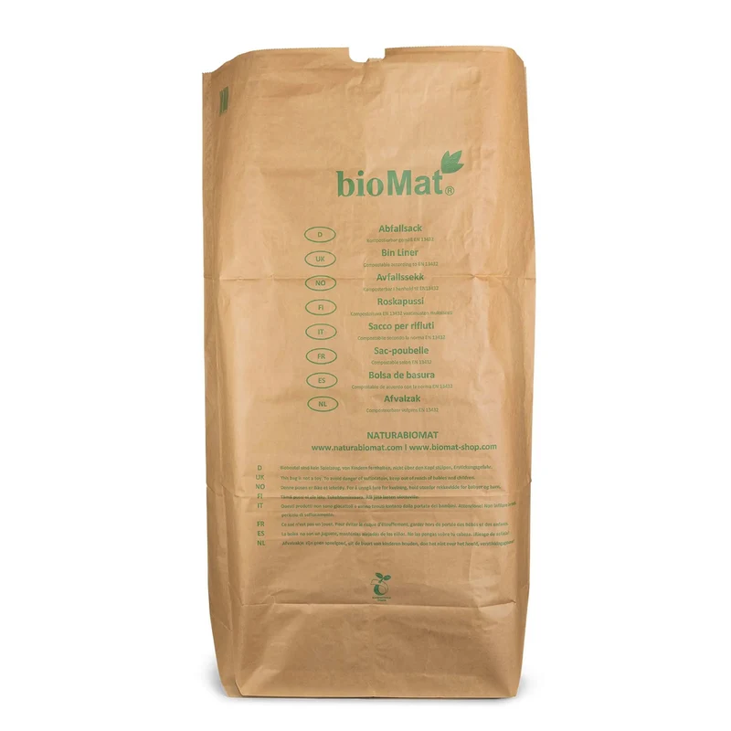 Biomat Afvalzak composteerbaar papier 240 liter 25 stuks