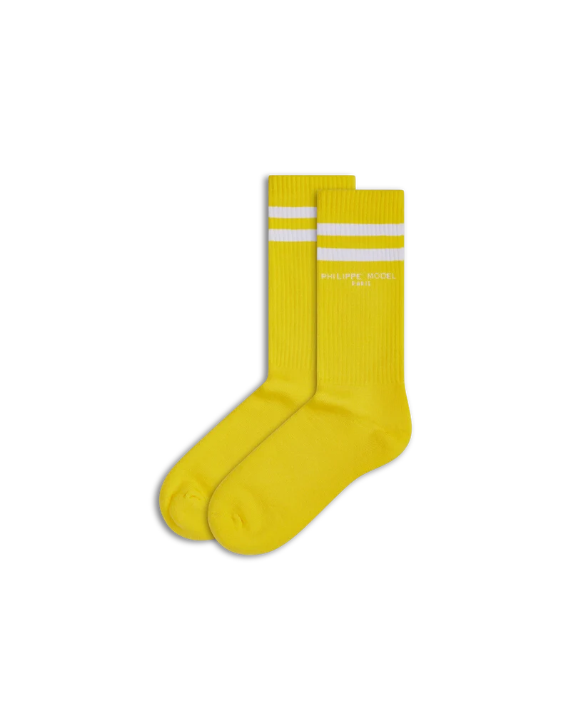 Socks in Cotton, Yellow White