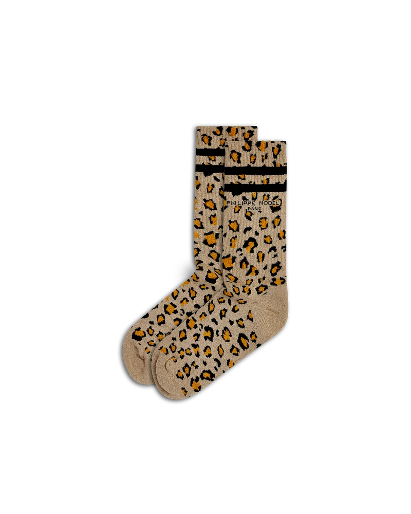 Socks in Cotton And Glitter, Platinum