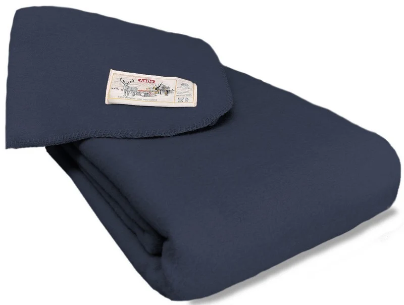 AaBe deken Orion donkerblauw merinowol 420 gr.
