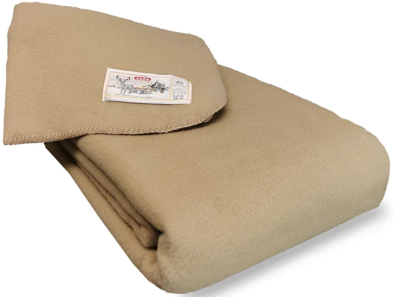 AaBe deken Orion camel merinowol 420 gr.