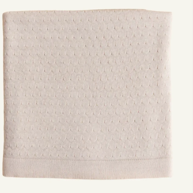 Hvid - Deken - Merino wol - Frankie - Cream