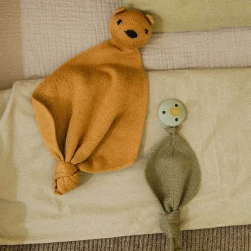 Hvid - Teddy Tokki - Knuffeldoekje - Ochre - 100% merinowol