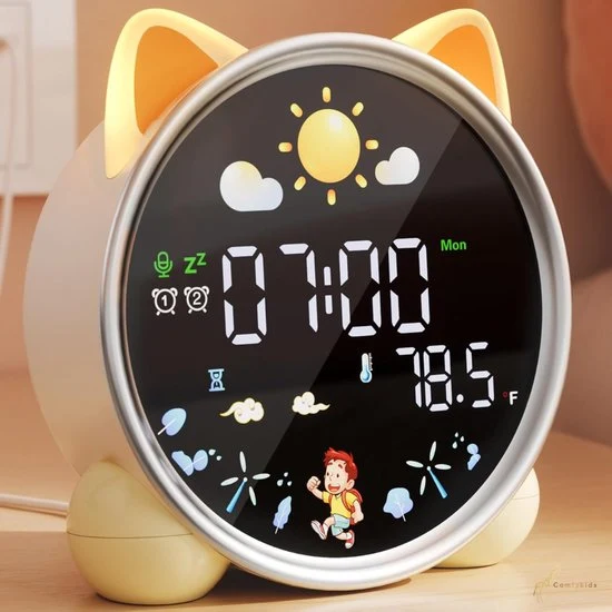 Slaaptrainer & Kinderwekker met Nachtlampje