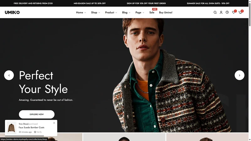 Umino Theme – Men's Luxury | Premium Fashion for Men