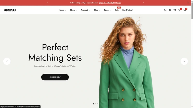 Umino Theme – Fashion Elegance & Online Store Template
