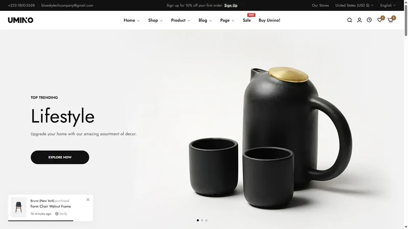 Umino Theme – Home Decor | Furniture & Interior Design