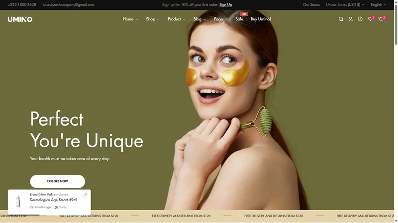 Umino Theme – Skincare | Health & Skincare Products