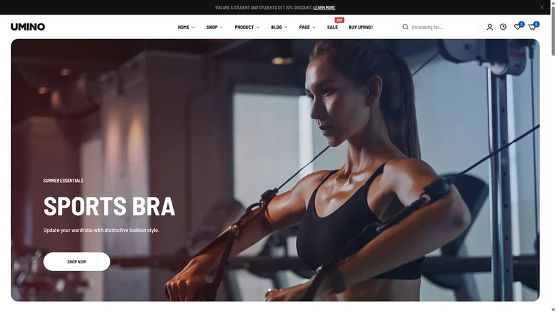 Umino Theme – Gym Fitness | Sports & Activewear