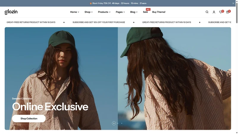 Glozin theme – Chic Boutique | Fashion & Apparel
